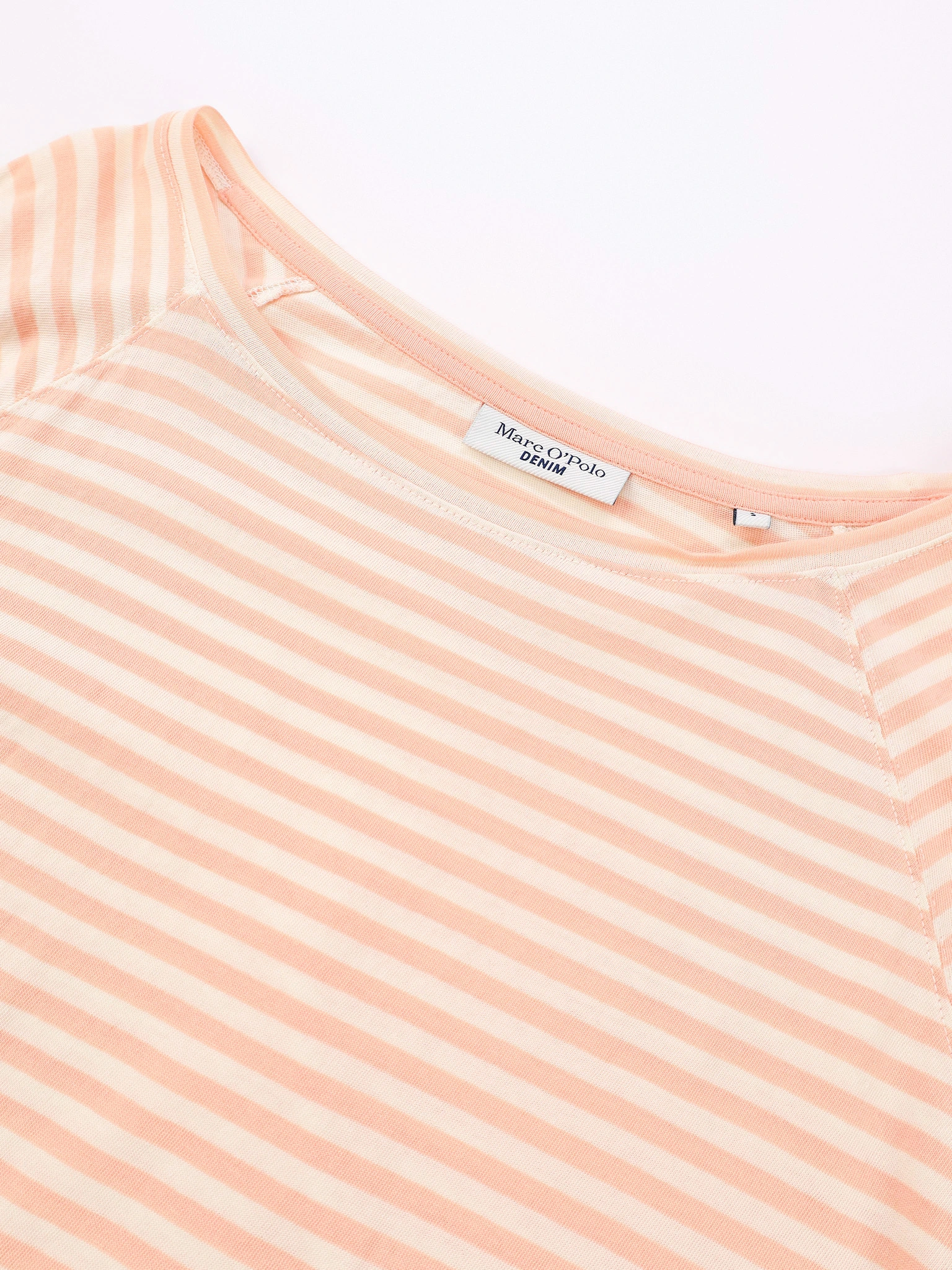 Лонгслив в розовую полоску из хлопка